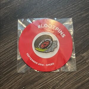 Loot Crate September 2016 Speed Pin